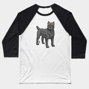 Dog - Cane Corso - Cropped Gray Baseball T-Shirt